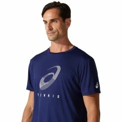 Asics Men's Spiral Tee 19 Asics Men's Spiral Tee -Yonex Shop 10 70340