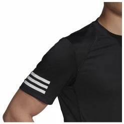 Adidas Men's Club 3 Stripes Tee - Black -Yonex Shop 4 71693