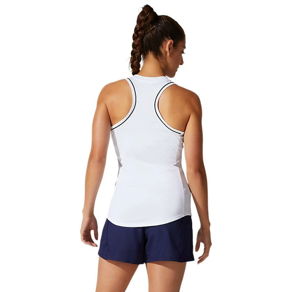 Asics Women's Court Piping Tank - White 4 Asics Women's Court Piping Tank - White - Image 4