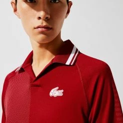 Lacoste Men's Sport Seamless Polo - Red/White 7 Lacoste Men's Sport Seamless Polo - Red/White -Yonex Shop 4 73475