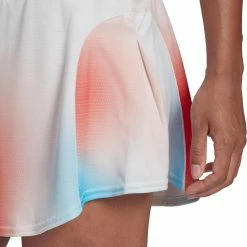 Adidas Women's Melbourne Match Skirt - White/Vivid Red -Yonex Shop 4 74915