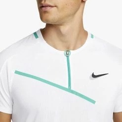 Nike Men's Slam Melbourne Polo - White/Black 7 Nike Men's Slam Melbourne Polo - White/Black -Yonex Shop 4 75051