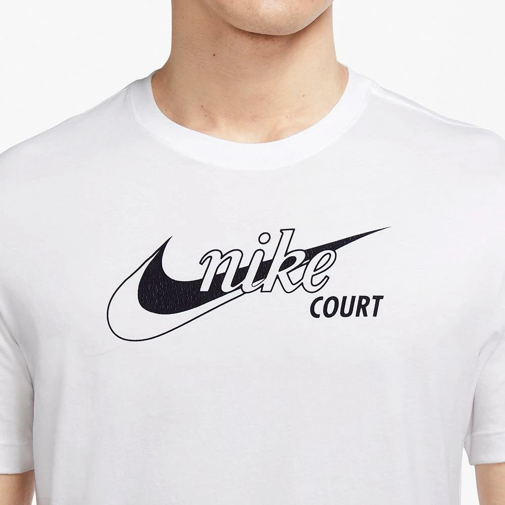 Nike Men's Swoosh Tennis Tee - White 4 Nike Men's Swoosh Tennis Tee - White - Image 4