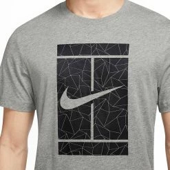 Nike Men's Seasonal Court Tee - Dark Grey Heather 7 Nike Men's Seasonal Court Tee - Dark Grey Heather -Yonex Shop 4 75177