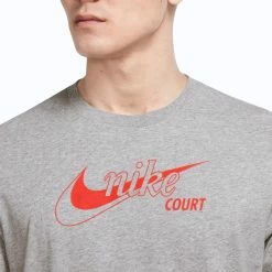 Nike Men's Swoosh Tennis Tee - Dark Heather Grey 7 Nike Men's Swoosh Tennis Tee - Dark Heather Grey -Yonex Shop 4 75202
