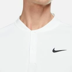 Nike Men's Blade Henley Polo - White 7 Nike Men's Blade Henley Polo - White -Yonex Shop 4 75899