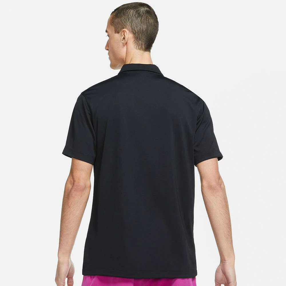 Nike Men's DriFit Solid Polo - Black 4 Nike Men's DriFit Solid Polo - Black - Image 4