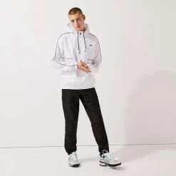 Lacoste Men's Sport Crocodile Tracksuit - White/Black -Yonex Shop 4 76474