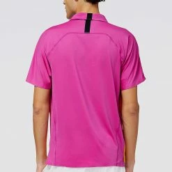 New Balance Men's Tournament Polo - Magenta Pop 7 New Balance Men's Tournament Polo - Magenta Pop -Yonex Shop 4 76564