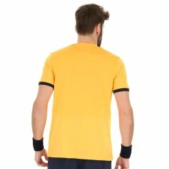 Lotto Men's Top IV Tee - Saffron/Navy Blue 7 Lotto Men's Top IV Tee - Saffron/Navy Blue -Yonex Shop 4 77700