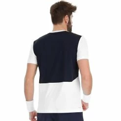 Lotto Men's Top IV Tee - Bright White/Navy Blue 7 Lotto Men's Top IV Tee - Bright White/Navy Blue -Yonex Shop 4 77714