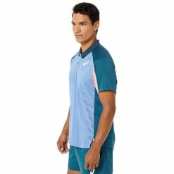 Asics Men's Match Actibreeze Polo - Light Indigo -Yonex Shop 4 77805