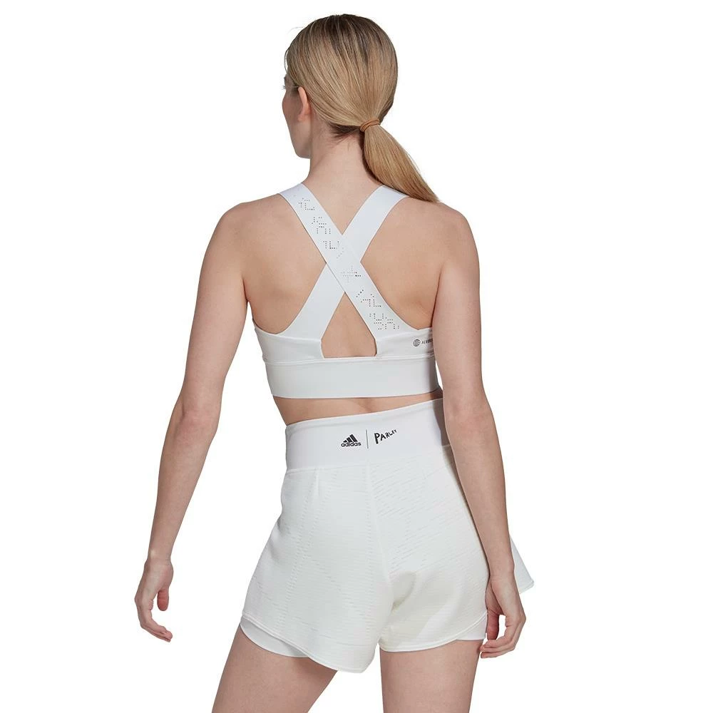 Adidas Women's London Crop Top - Parley - White 4 Adidas Women's London Crop Top - Parley - White - Image 4