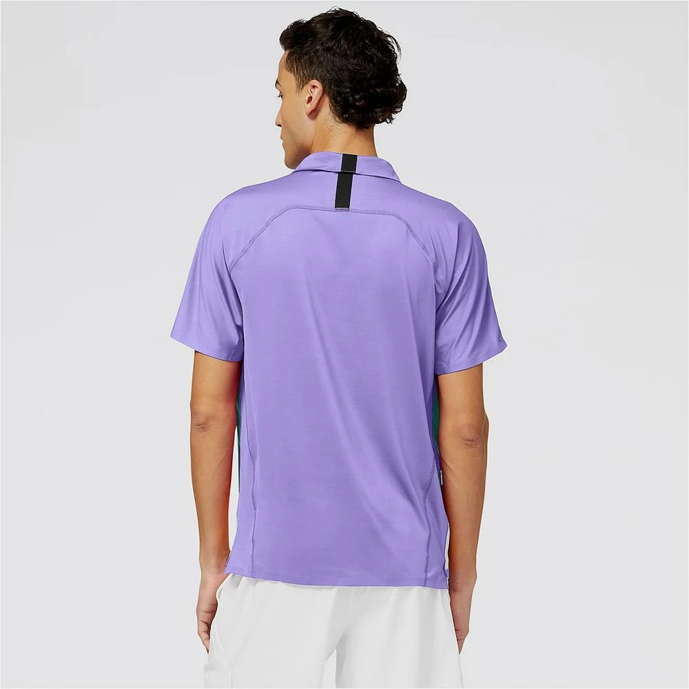 New Balance Men's Tournament Polo - Vibrant Violet/Multi 4 New Balance Men's Tournament Polo - Vibrant Violet/Multi - Image 4