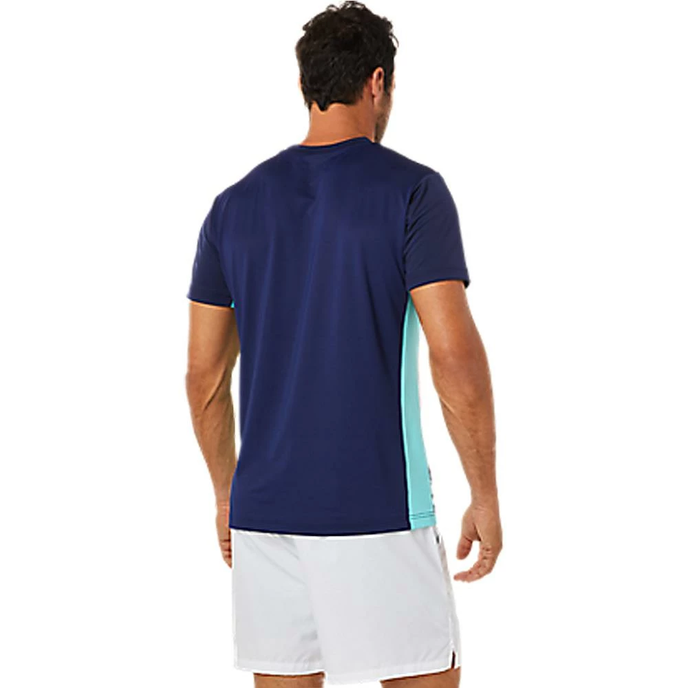 Asics Men's Court Graphic SS Shirt - Brilliant White 3 Asics Men's Court Graphic SS Shirt - Brilliant White - Image 3