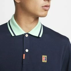 Nike Men's Heritage Slim 2 Polo - Obsidian/Mint Foam 7 Nike Men's Heritage Slim 2 Polo - Obsidian/Mint Foam -Yonex Shop 4 79839