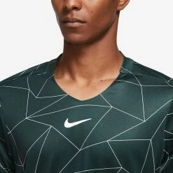 Nike Men's Advantage Print Shirt - Pro Green/White 7 Nike Men's Advantage Print Shirt - Pro Green/White -Yonex Shop 4 79985