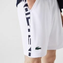 Lacoste Men's Contrast Print Shorts - White -Yonex Shop 4 81087