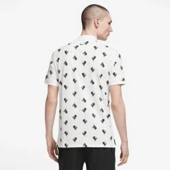 Nike Men's DriFit Printed Polo - White 6 Nike Men's DriFit Printed Polo - White -Yonex Shop 4 81226