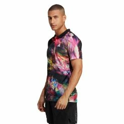 Adidas Men's Melbourne Freelift Polo - Multicolour / Black 10 Adidas Men's Melbourne Freelift Polo - Multicolour / Black -Yonex Shop 4 82019