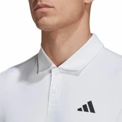 Adidas Men's Club 3 Stripe Polo - White -Yonex Shop 4 82222