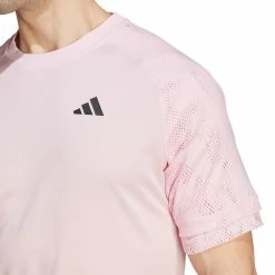 Adidas Men's Melbourne Raglan Tee - Clear Pink -Yonex Shop 4 82343