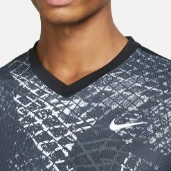 Nike Men's Victory Novelty Print Crew - Black -Yonex Shop 4 82820