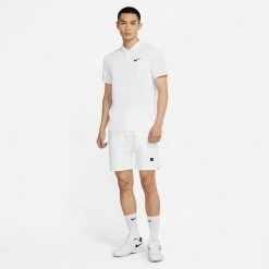 Nike Men's Advantage Slam Polo - London - White -Yonex Shop 5 71181