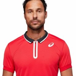 Asics Men's Match Polo - Electric Red 9 Asics Men's Match Polo - Electric Red -Yonex Shop 5 72785