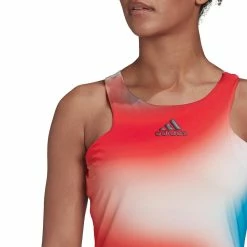 Adidas Women's Melbourne Tank - Vivid Red/Sky Rush -Yonex Shop 5 74909