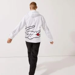 Lacoste Men's Sport Crocodile Tracksuit - White/Black -Yonex Shop 5 76474