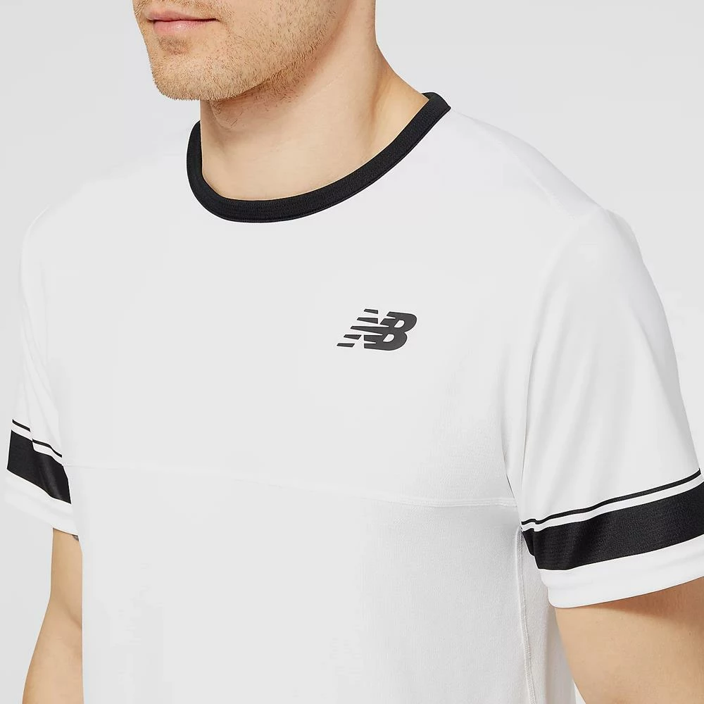 New Balance Men's Tournament Crew - White/Black 5 New Balance Men's Tournament Crew - White/Black - Image 5