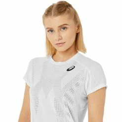 Asics Women's Match Actibreeze Tee - White -Yonex Shop 5 77822