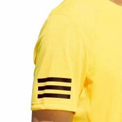 Adidas Men's Club 3-Stripes Tee - Beam Yellow -Yonex Shop 5 78416