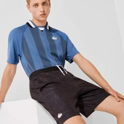 Lacoste Men's Sport Jacquard Short - Black/White 9 Lacoste Men's Sport Jacquard Short - Black/White -Yonex Shop 5 78423