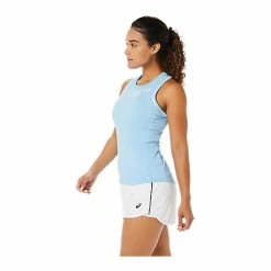 Asics Women's Court Piping Tank - Arctic Sky 9 Asics Women's Court Piping Tank - Arctic Sky -Yonex Shop 5 79403