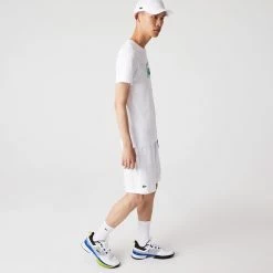 Lacoste Men's Sport Ultra-Light Short - White -Yonex Shop 5 80007