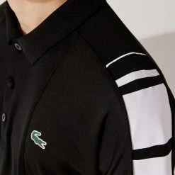 Lacoste Men's Sport Pique Polo - Black -Yonex Shop 5 80014