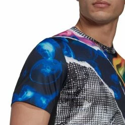 Adidas Men's US Printed FreeLift Tee - White/Multi -Yonex Shop 5 81337