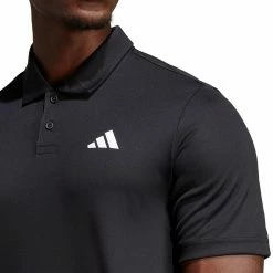 Adidas Men's Club 3 Stripe Polo - Black -Yonex Shop 5 82333