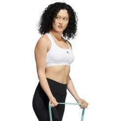 Adidas Women's PowerReact Training Bra - White 9 Adidas Women's PowerReact Training Bra - White -Yonex Shop 5 82459