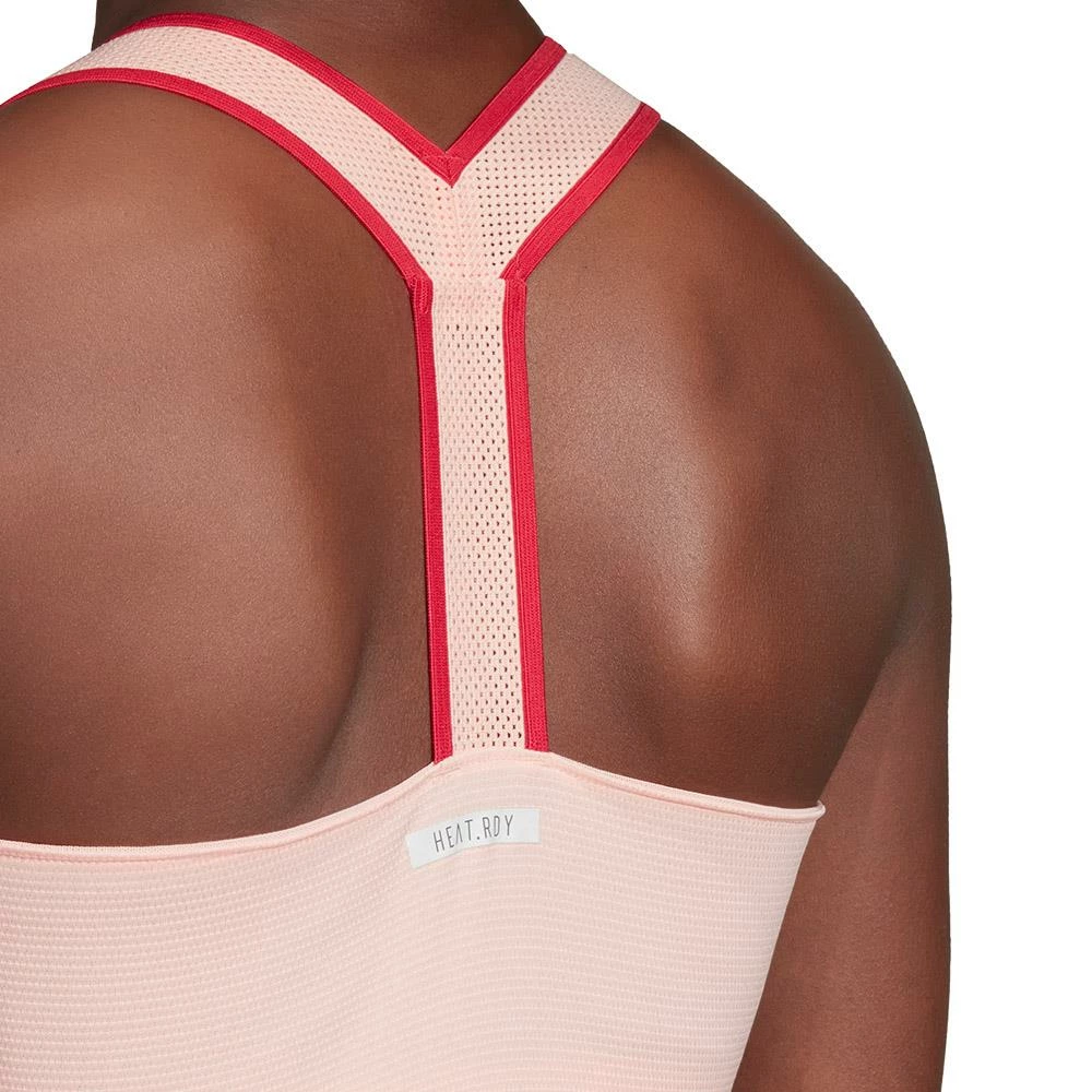 Adidas Women's HEAT.RDY Y-Back Tank Top - Haze Coral 6 Adidas Women's HEAT.RDY Y-Back Tank Top - Haze Coral - Image 6