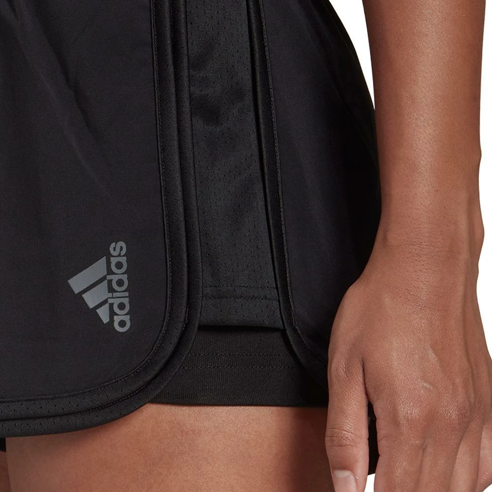 Adidas Women's Club Shorts - Black/Grey Five 6 Adidas Women's Club Shorts - Black/Grey Five - Image 6