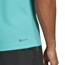 Adidas Men's Paris Freelift Polo - Pulse Aqua/Black -Yonex Shop 6 77371