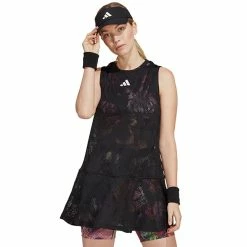 Adidas Women's Melbourne Dress - Black/Multicoloured 14 Adidas Women's Melbourne Dress - Black/Multicoloured -Yonex Shop 7 82444