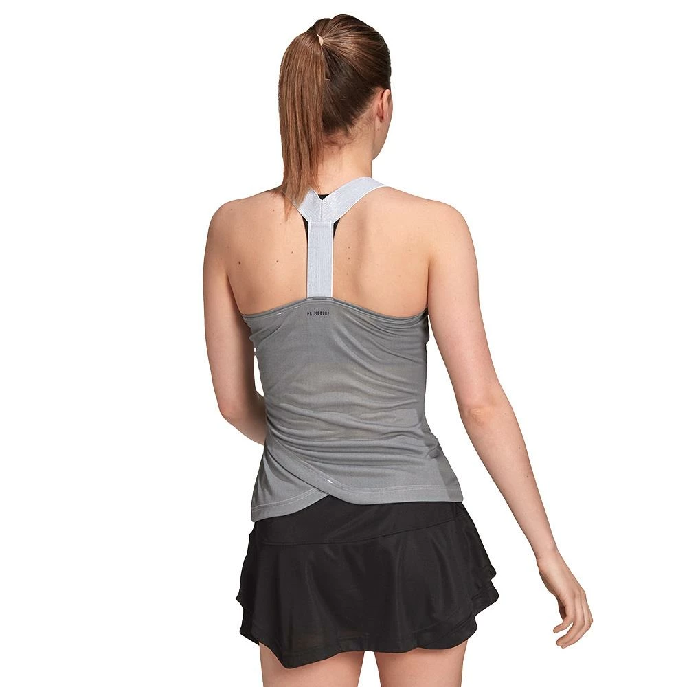 Adidas Women's Primeblue Y Tank - Silver 3 Adidas Women's Primeblue Y Tank - Silver - Image 3