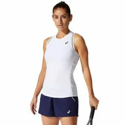 Asics Women's Court Piping Tank - White 6 Asics Women's Court Piping Tank - White -Yonex Shop f72844