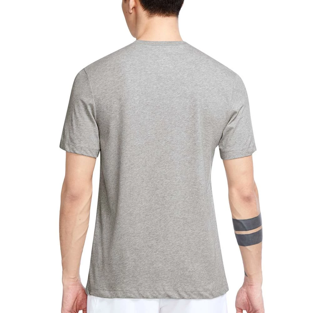 Nike Men's Swoosh Tennis Tee - Dark Heather Grey 3 Nike Men's Swoosh Tennis Tee - Dark Heather Grey - Image 3