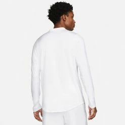 Nike Men's Advantage 1/2 Zip Longsleeve - White 7 Nike Men's Advantage 1/2 Zip Longsleeve - White -Yonex Shop f75485