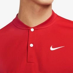 Nike Men's Blade Henley Polo - University Red/White 5 Nike Men's Blade Henley Polo - University Red/White -Yonex Shop f75800